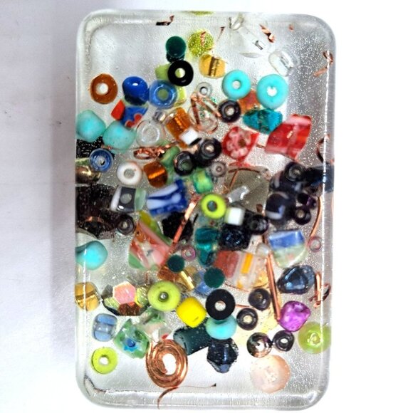 Orgonite pocket piece energy 3/4" x 3" x 2" - Picture 2 of 3